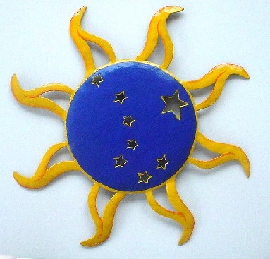18" Sun with Big Dipper Wall Decor